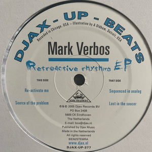 Mark Verbos ‘Retroactive Rhythms EP’