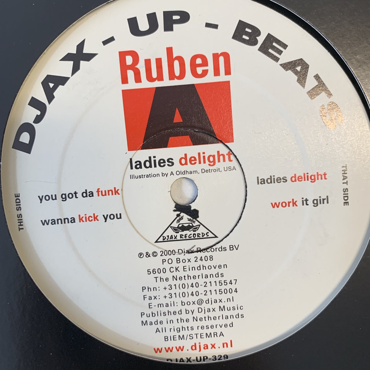 Ruben A ‘Ladies Delight’ ep 4 Track 12inch Vinyl Single on DJAX
