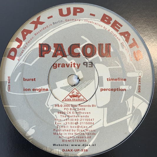 Pacou ‘Gravity 93’ ep 4 Track 12inch Vinyl Single on DJAX