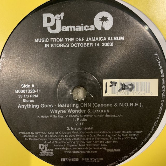 Def Jamaica Anything Goes Feat Capone & N.O.R.E. Wayne Wonder & Lexxus / Top Shotter Feat DMX Sean Paul & Mr Vegas