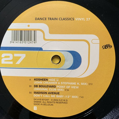Dance Train Classics Vol 27 Feat Kosheen, DB Boulevard, Madison Avenue