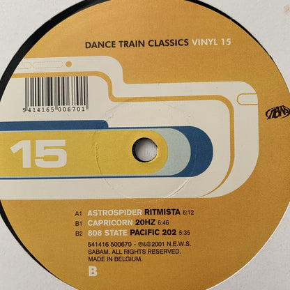 Dance Train Classics Vol 15 Feat Astrospider “Ritmista” / Capricorn “20HZ” / 808 State “Pacific 202”