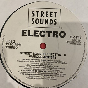 Electro 6 Street Sounds 9 Track LP Hip Hop Electro