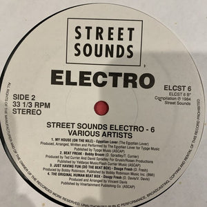 Electro 6 Street Sounds 9 Track LP Hip Hop Electro