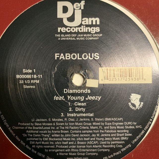 Fabolous “Diamonds” Feat young Jeezy