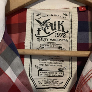 French Connection FCUK Red White and Blue 100% Cotton Shirt