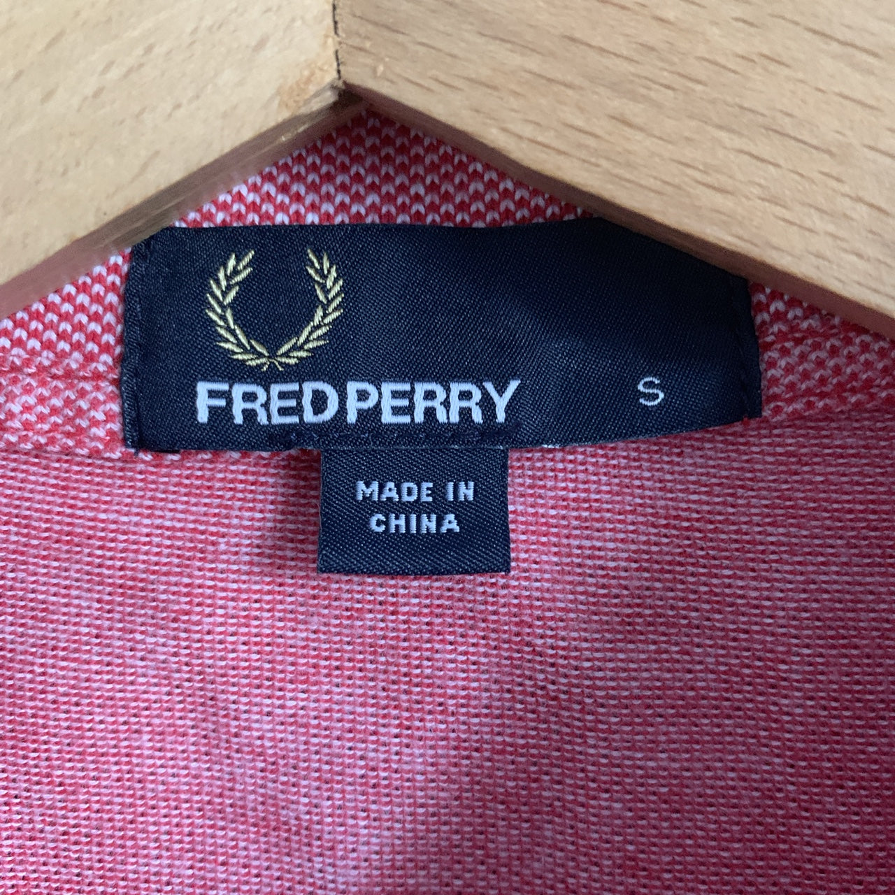 Fred Perry Vintage Salmon Pink 100% Cotton Polo Shirt Size S
