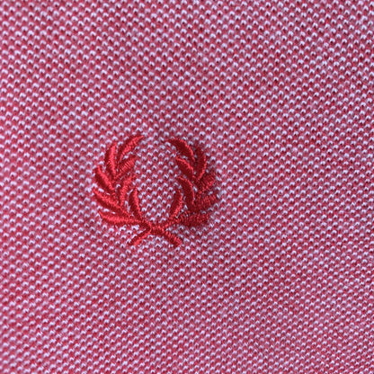 Fred Perry Vintage Salmon Pink 100% Cotton Polo Shirt Size S