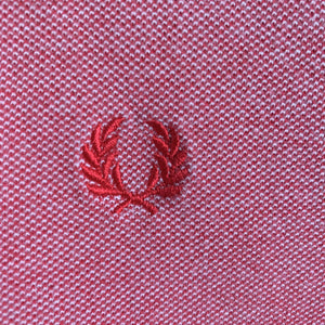 Fred Perry Vintage Salmon Pink 100% Cotton Polo Shirt Size S