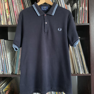 Fred Perry Vintage 100% Cotton Pique Polo Shirt Size Medium 42”