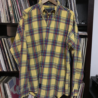 Gant 100% Cotton Yellow Red Check Shirt