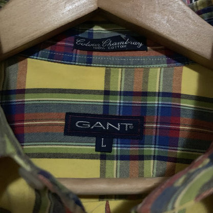 Gant 100% Cotton Yellow Red Check Shirt
