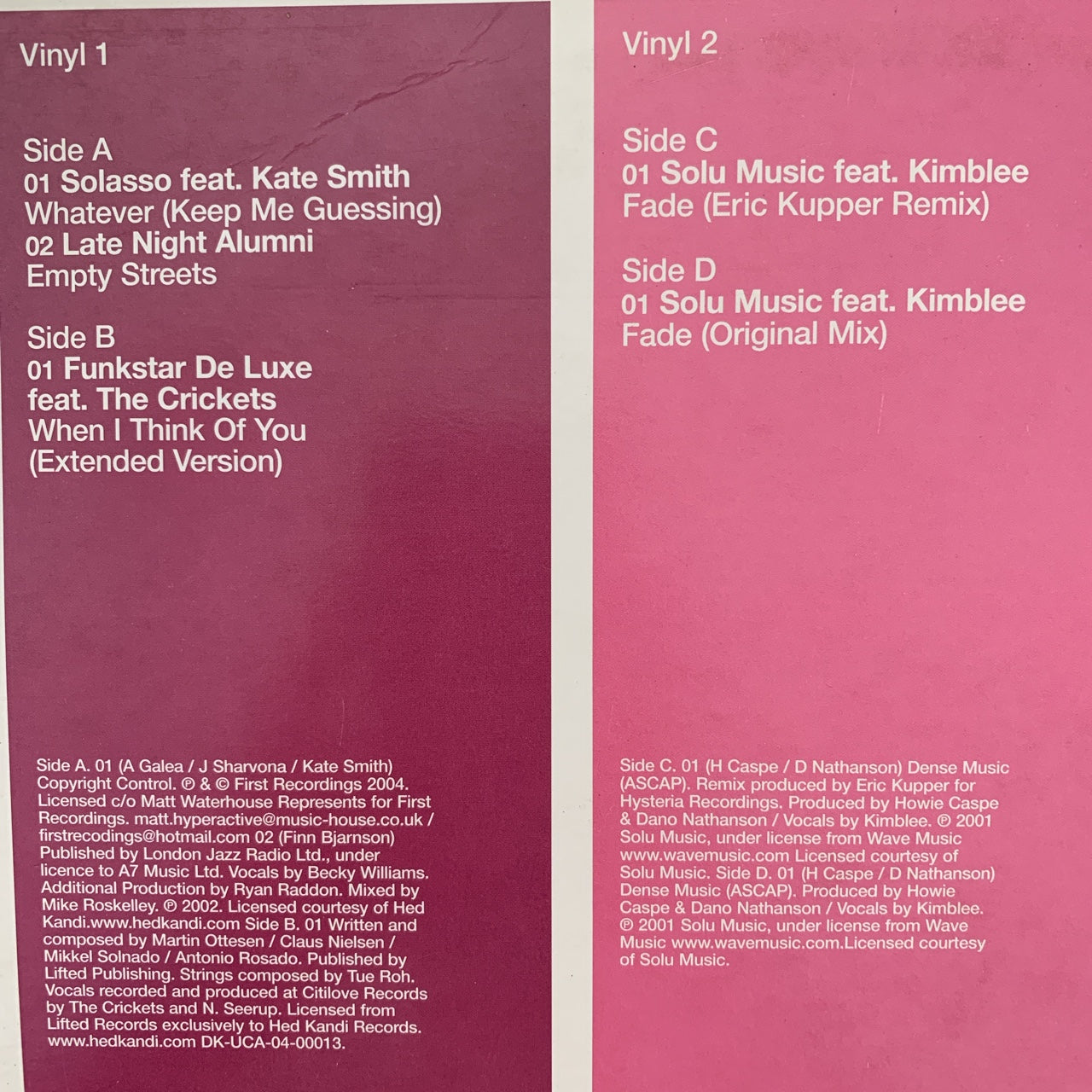 Hed Kandi The Mix Summer 2004 Limited Edition 3 X 12inch Sampler