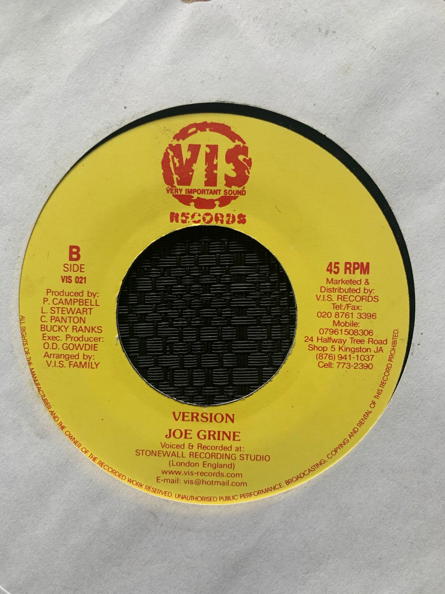 Spanner Banner “Mi And Mi Girl” 2 Track 7inch Vinyl