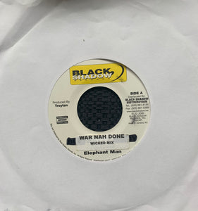 Elephant Man “War Nah Done” / Version 2 Track 7inch Vinyl