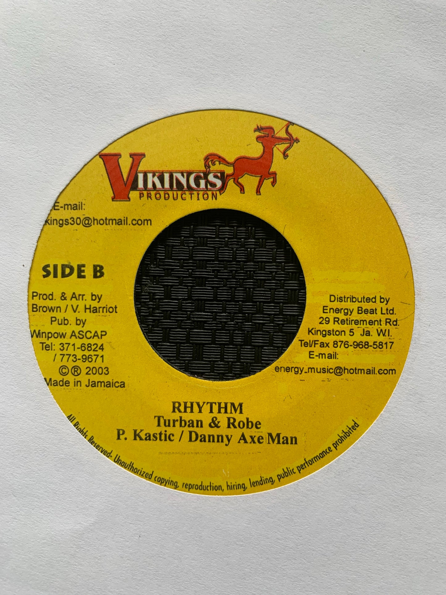 Capleton “Turban And Robe” 2 Track 7inch Vinyl
