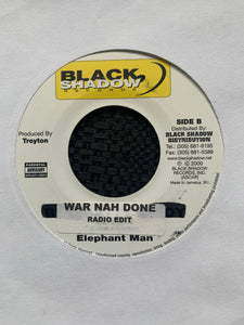 Elephant Man “War Nah Done” / Version 2 Track 7inch Vinyl