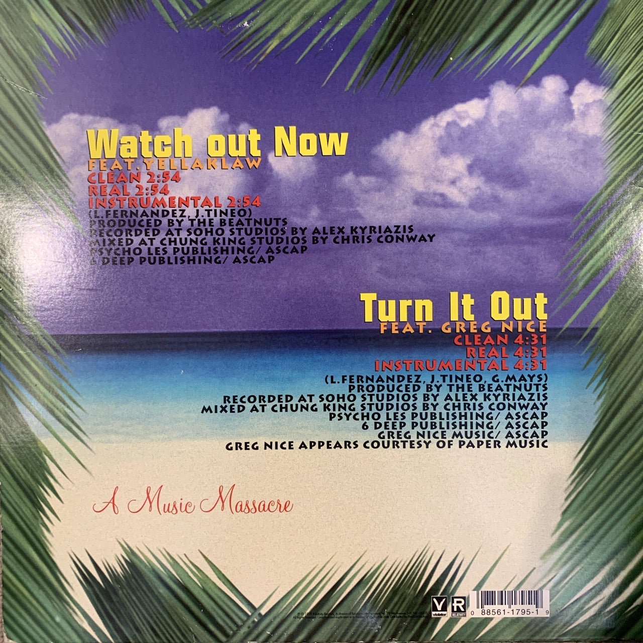 The Beatnuts “Watch Out Now” 12inch Vinyl