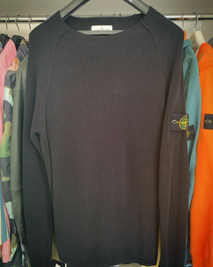 Stone Island 100% Cotton Black Knit Size XL Mint condition