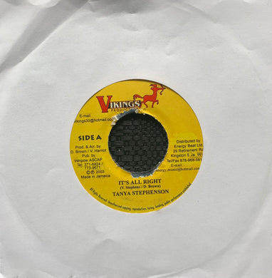 Tanya Stephenson “It’s All Right” 2 Track 7inch Vinyl