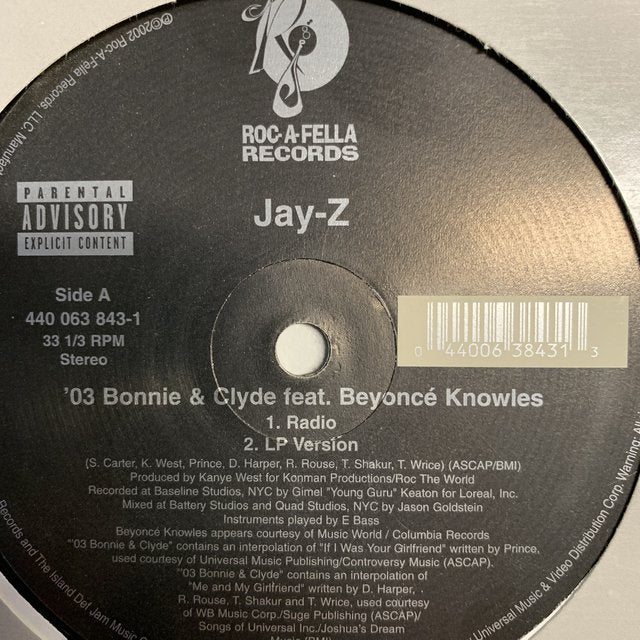 Jay-Z Feat Beyoncé “03 Bonnie & Clyde”