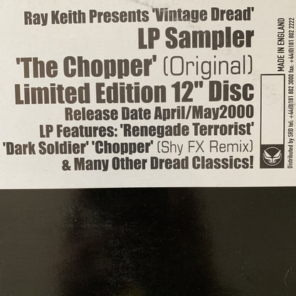 Ray Keith presents ‘Vintage Dread’ LP Sampler “The Chopper” Limited Edition 12inch