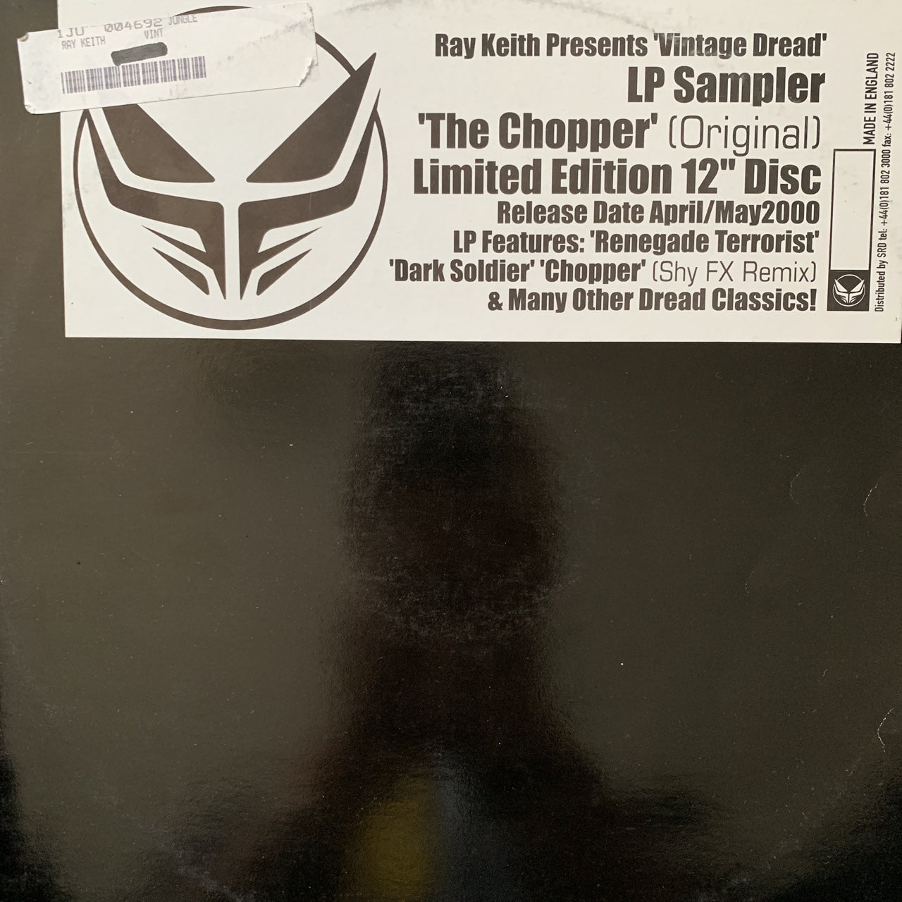 Ray Keith presents ‘Vintage Dread’ LP Sampler “The Chopper” Limited Edition 12inch