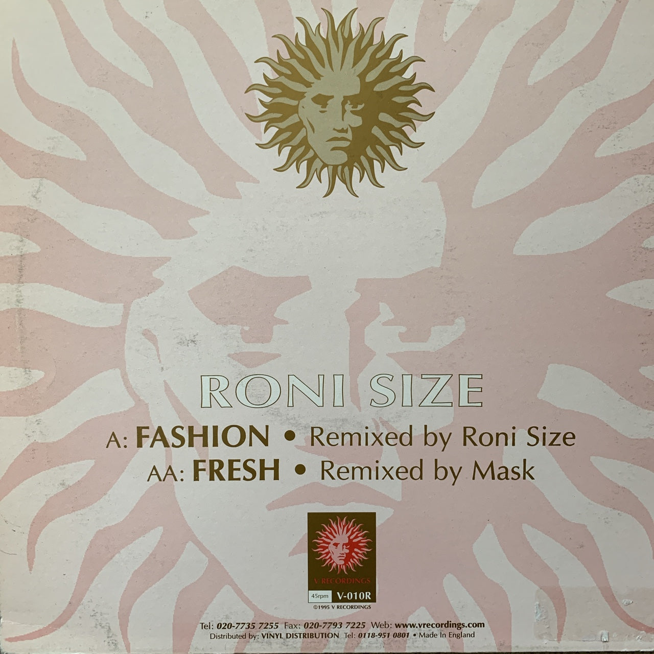 Roni Size “Fashion” / “Fresh” Remixes by Roni Size & Mask