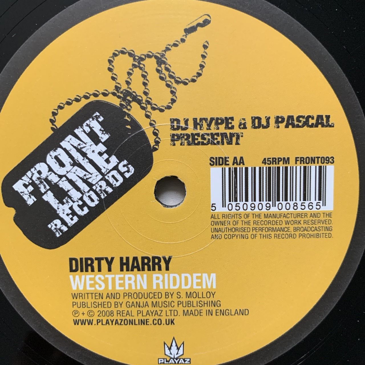 DJ Hype & Pascal present Dirty Harry “Skankers” / “Western Riddem”