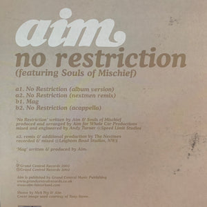 Aim Feat Souls of Mischief “No Restrictions”