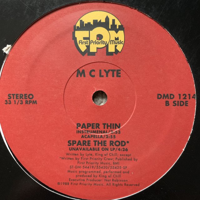 MC Lyte “Paper Thin” / “Spare The Rod”
