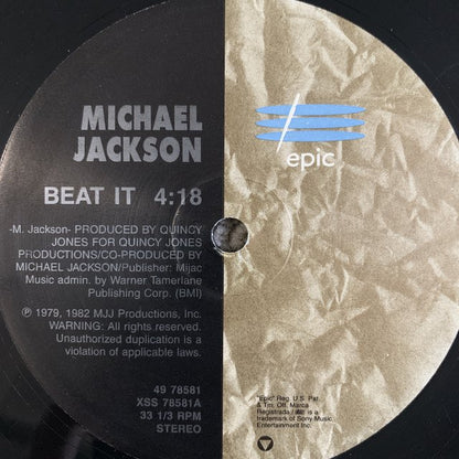 Michael Jackson “Beat it” / “Working Day and Night”