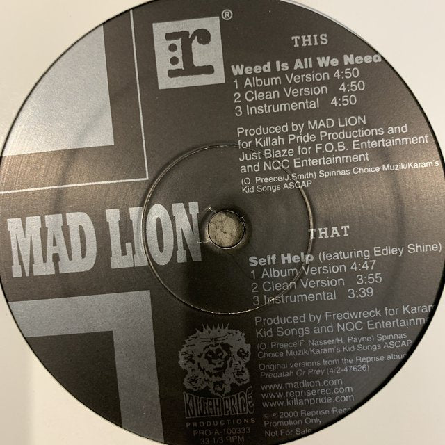 Mad Lion “Weed is All You Need”