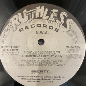 NWA “Gangsta Gangsta”