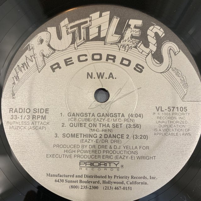 NWA “Gangsta Gangsta”