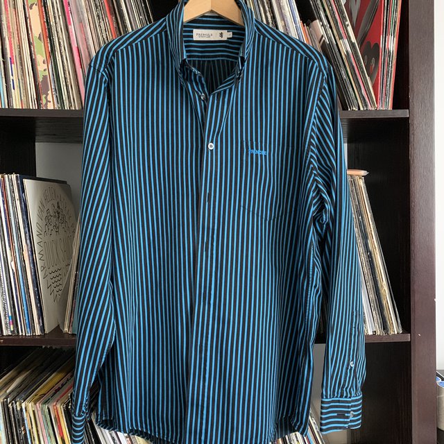 Pringle Of Scotland 100% Cotton Button Down Collar Shirt Size Large