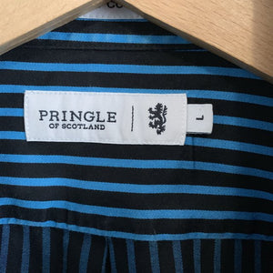 Pringle Of Scotland 100% Cotton Button Down Collar Shirt Size Large