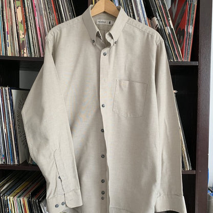 Pringle of Scotland Light Brown Heavy Cotton Shirt Size Large