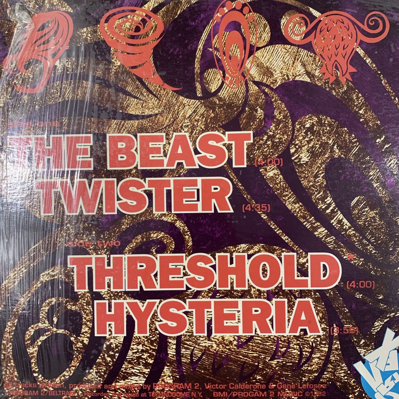 Program 2 From Hell EP Joey Beltram “The Beast” / “Twister” / “Threshold” / “Hysteria”