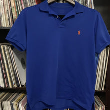 Load image into Gallery viewer, Ralph Lauren Performance Polo Royal Blue with Orange Motif Size Large