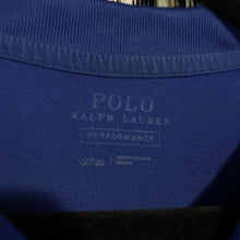 Load image into Gallery viewer, Ralph Lauren Performance Polo Royal Blue with Orange Motif Size Large