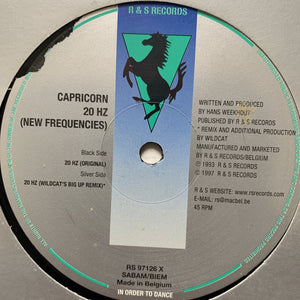Capricorn “20 HZ” 2 Version 12inch Vinyl Single on R&S
