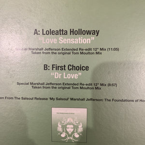 Marshall Jefferson 12inch Re Edit Series Limited Edition with Loleatta Holloway and First Choice