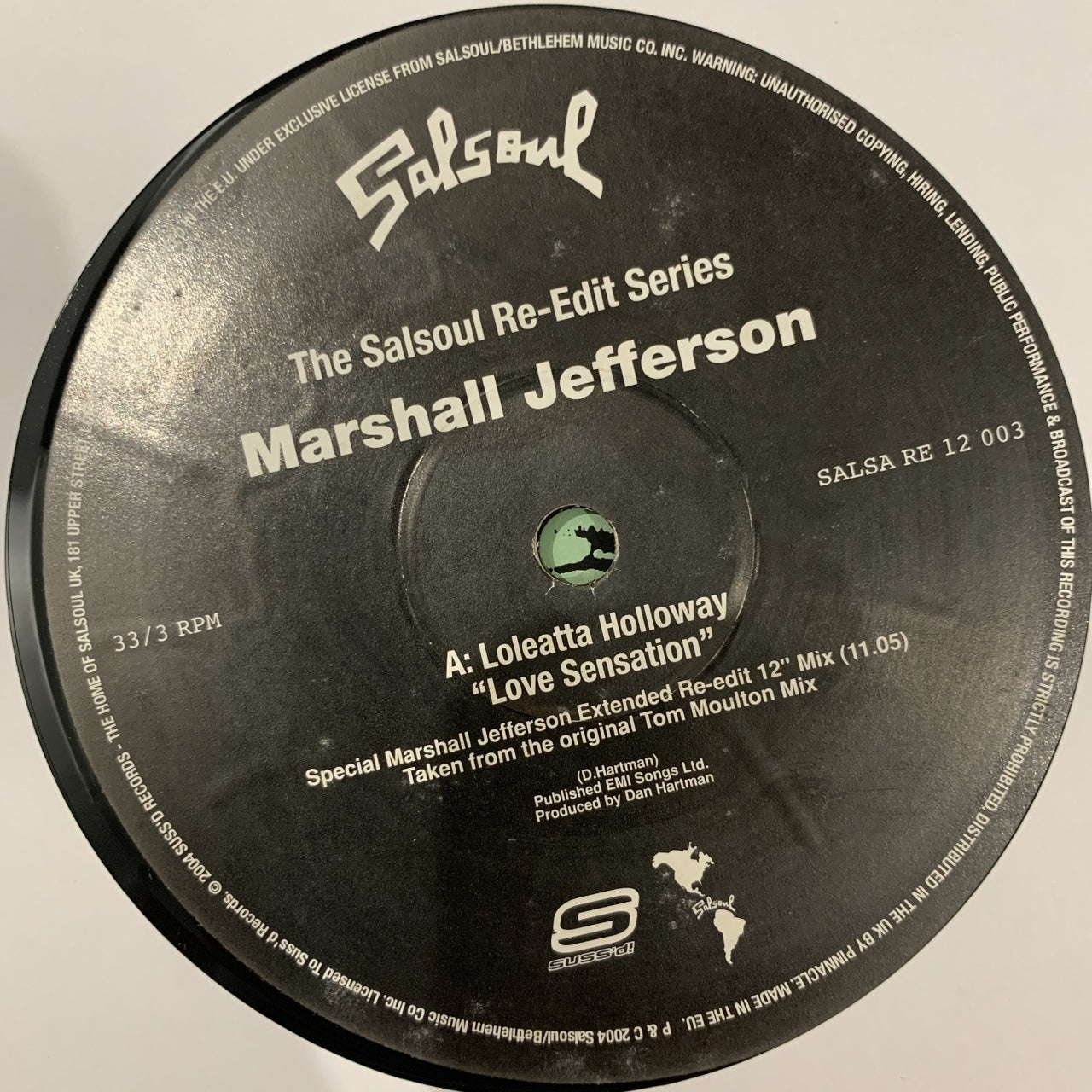 Marshall Jefferson 12inch Re Edit Series Limited Edition with Loleatta Holloway and First Choice