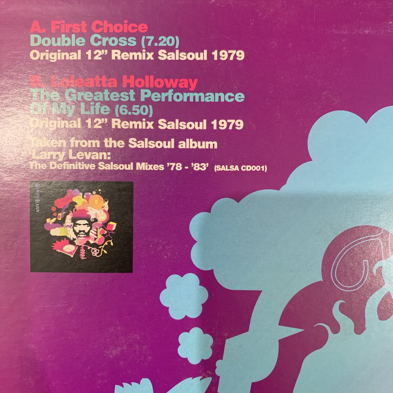 Larry Levan 12inch Limited Edition Series with First Choice