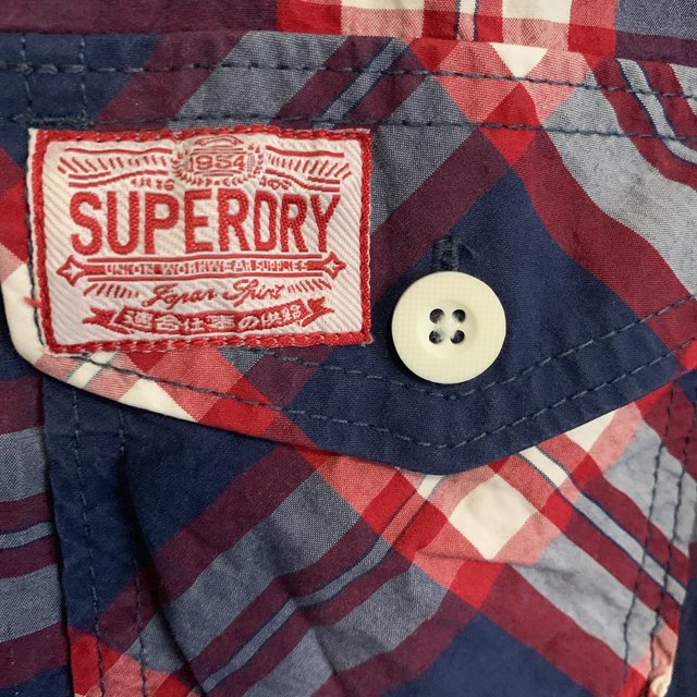 Superdry Short Sleeve 100% Cotton Shirt Size XL
