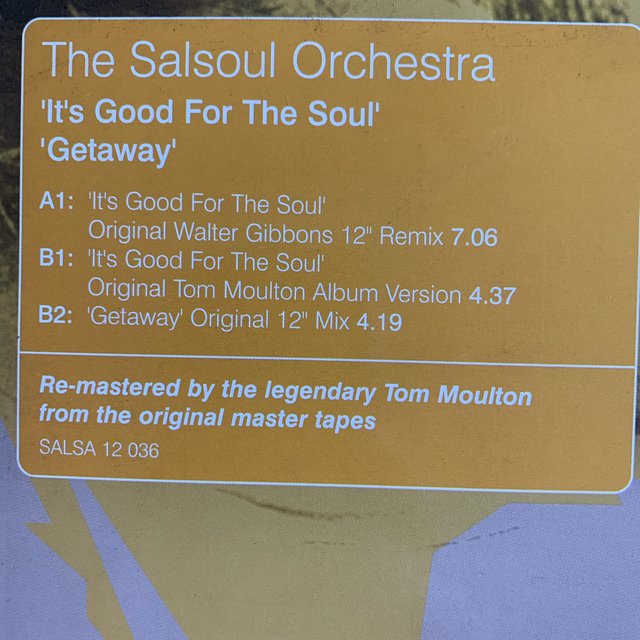 The Salsoul Orchestra “It’s Good For The Soul”