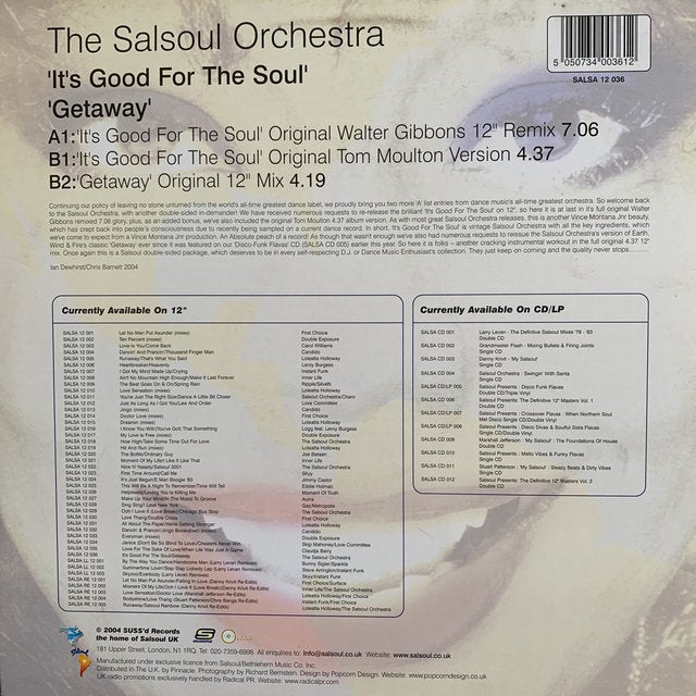 The Salsoul Orchestra “It’s Good For The Soul”