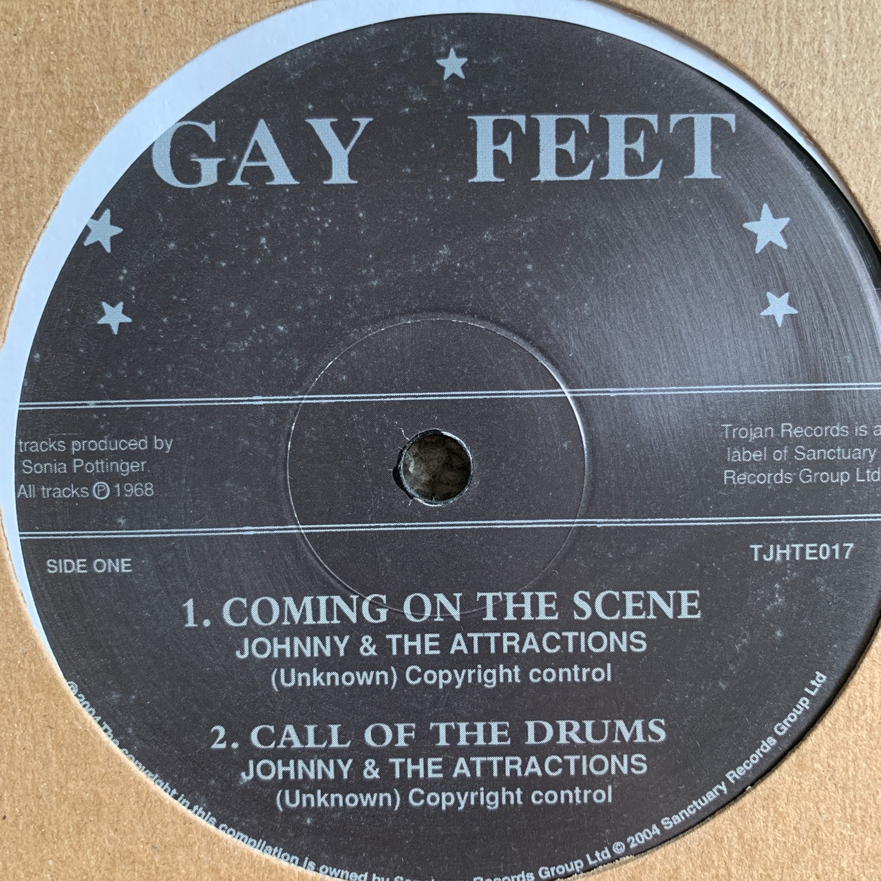 Trojan Records Limited Edition 10inch Dub-Plate Johnny & The Attractions “Coming on The Scene”