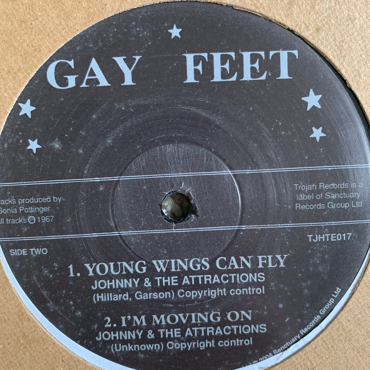 Trojan Records Limited Edition 10inch Dub-Plate Johnny & The Attractions “Coming on The Scene”